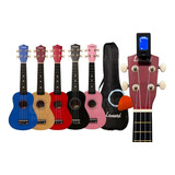 Ukelele Soprano Uquelele Ukulele Funda Pua Cuerda Afinador