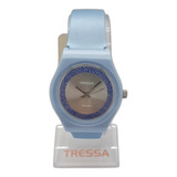 Reloj Tressa Funny Celeste C/ Brillos  50m Ag Of Watchcenter