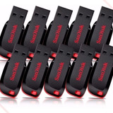 Kit Pendrive 10x Sandisk Cruzer Blade 32gb Atacado Original!