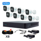 Kit De Videovigilancia Exterior 8 Cámaras 5mp Ip67 Uniarch