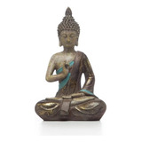 Buda Meditando 27 Cm Color Gris