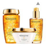 Kerastase Kit Elixir Ultime Shampoo + Mascara + Serum Brillo