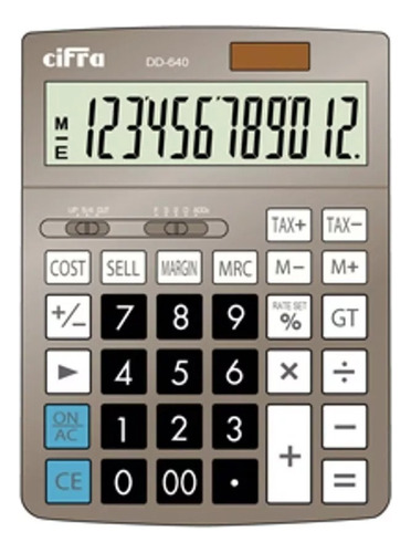 Calculadora De Escritorio Cifra Dt 640 12 Digitos