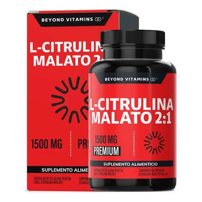 L- Citrulina Malato 2:1 | 1500mg De L - Citrulina Malato Puro Pre Entreno| L - Citrulline Malate |Oxido Nítrico - Tecnología De Cápsulas Veganas Pre Workout - (60 Cápsulas) | MercadoLibre