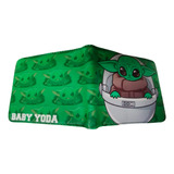 Billetera De Cuerina Star Wars Baby Yoda En Nave