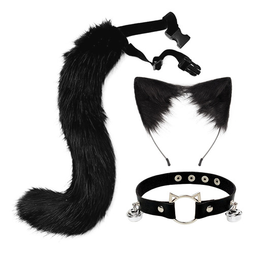 Accesorios Para Cosplay Zorro Gato, Ooreja Cola Con Choker