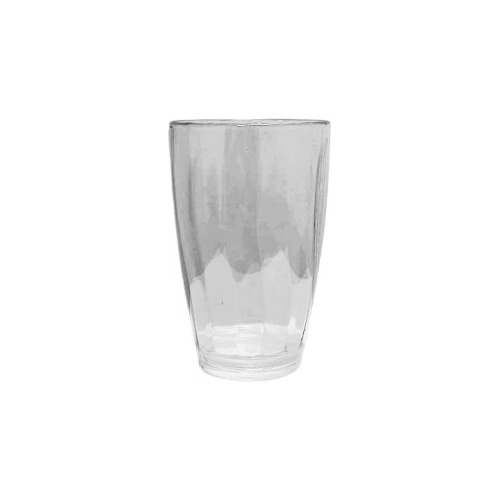 6 Vaso Plástico Acrílico Nuevos Transparente Colores 410 Ml
