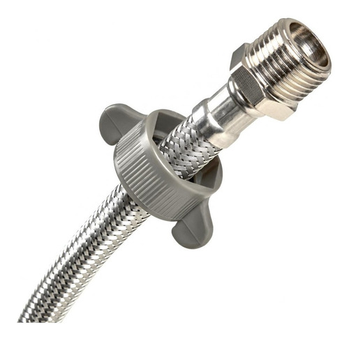 Flexible Mallado Acero Inox. Macho Giratorio 1/2x30cm Latyn 