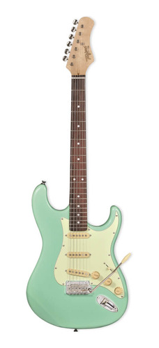 Guitarra Tagima T635 Classic Strato Surf Green Escala Escura