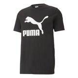 Camiseta Puma Classics Logo Tee  Hombre - Negro