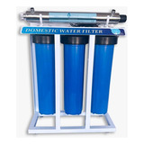 Filtro Agua Big Blue 4.5x20 Casa 4 Etapas Base Lampara Uv