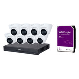 Kit Nvr 8mp 8ch + 8 Camaras 8mp Ip Poe Micrófono + Hdd 2tb