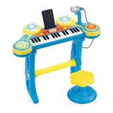 Organeta Piano Infantil Musical Silla Mp3 Azul O Rosado