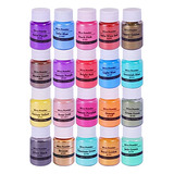 Mica Powder - 20 Colors 10g/0.35oz - Epoxy Resin Pigment Pow