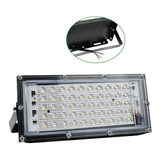 Reflector Led 50w Exterior Alta Potencia 50 Led Ip65 Frio X2