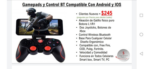 Control Bluetooth Gamer Para Celular 