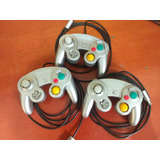 3 Controles Gamecube - Original Nintendo - Platinum - Prata 