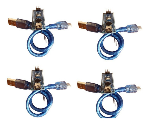 4 Piezas Arduino Nano Compatible Con Ide Arduino + Cable Usb