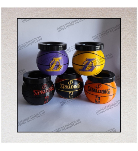 Mate Pelota De Basquet Jordan Spalding Impresion 3d