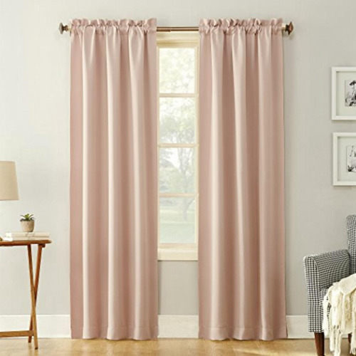 Sun Zero Easton Blackout Energy Efficient Rod Pocket Curtain