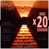 Difusor Aplique Pared Lampara Living Interior Artefacto X20u Luz Indirecta Difusa Moderno Super Brillante Pared Efecto