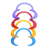 Retractor Circular Plástico 4 Pack Colores Abrebocas Adulto