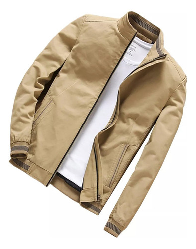 Jaqueta Bomber Masculina Moda Casual Slim Casacos