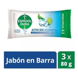 Espadol Dettol - Jabon Antibacterial Active Deo 3 X 80 Gr