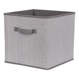 Caja Plegable Organizadora Multiusos Almacenaje 30x30 Cm Color Gris Oscuro