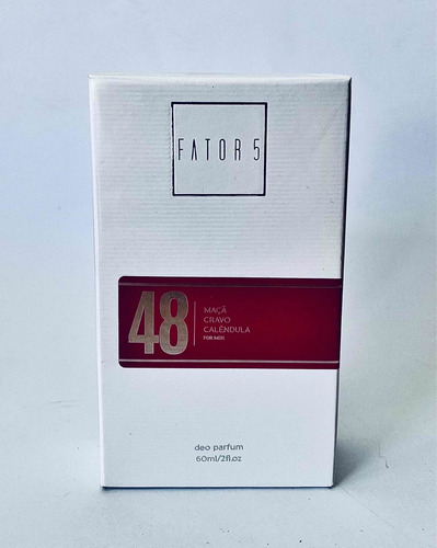 Perfume Fator 5 Nº48 Deo Parfum Masculino - 60ml + Amostra