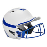 Casco Softbol Champro Hx Rise Pro Hxfpg2 Blanco Azul