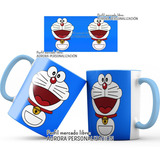 Mug Pocillo Doraemon Gato Cosmico Interior Oreja Azul 02