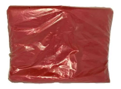 Saco De Lixo 100 Litros Colorido Vermelho Com 100 Unidades