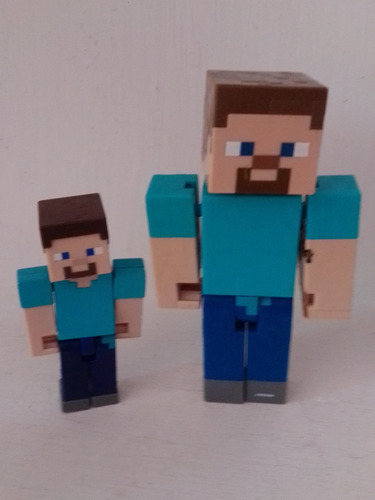 Figuras Minecraft Steve Mattel 2015 10 Y 14cm 