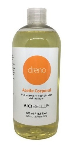 Aceite Para Masajes - Dreno Circulatorio - Biobellus 500ml