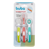 Kit Higiene Bucal Infantil Com Cerdas Macias 15334 - Buba