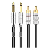 Cable De Audio De 2 M, 2 Pares De 2 Cables De Consola Rca De