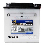 Bateria Ybr 125 Rd 350 - Moura Mv5,5-d / 12n5,5-3b