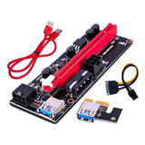 Adaptador Riser Card Pci-express 1x Para 16x Cabo Usb 3.0