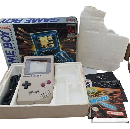 Console Game Boy Clássico Antigo Com Defeito Na Tela