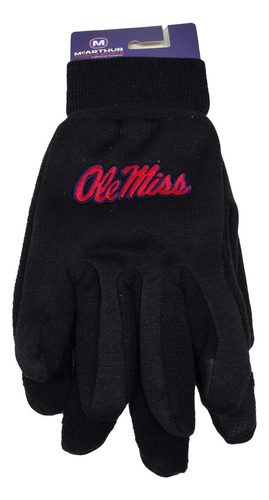 Guantes Frio Ole Miss Rebels Ncaa Universidad De Mississippi