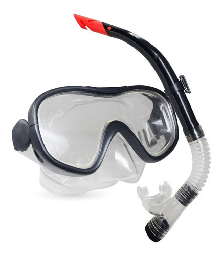 Set De Careta Y Snorkel Swimmer Kit Natación Buceo Silicona