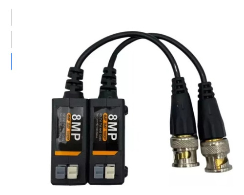 Kit 6 Par Conversor Balun Passivo Engate Rápido 8mp Full H