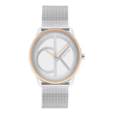 Reloj Para Unisex Calvin Klein Iconic Mesh 25200033 Plateado