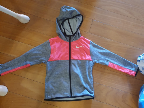 Buzo Hoodie Nike Dry Fit Infantil 5 A 6 Años Polar Interno