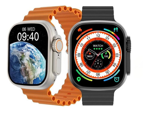 Relógio Smartwatch Iwo W68 Ultra Watch 8 Nfc + 2 Pulseiras