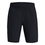 Shorts Ua Woven Para Niño Negro Under Armour