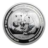 Moneda De Plata Conmemorativa Panda 2009 30gr 99,9%+capsula 