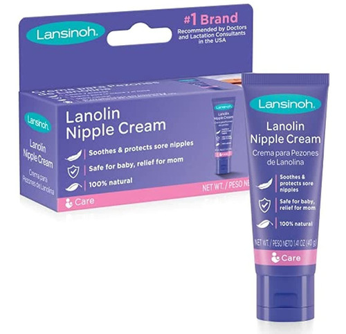 Lansinoh Lanolin Nipple Cream For Breastfeeding, 1.41 Onzas
