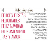 Stickers Cristal Feliz Navidad | Scrapbooking Y Journaling